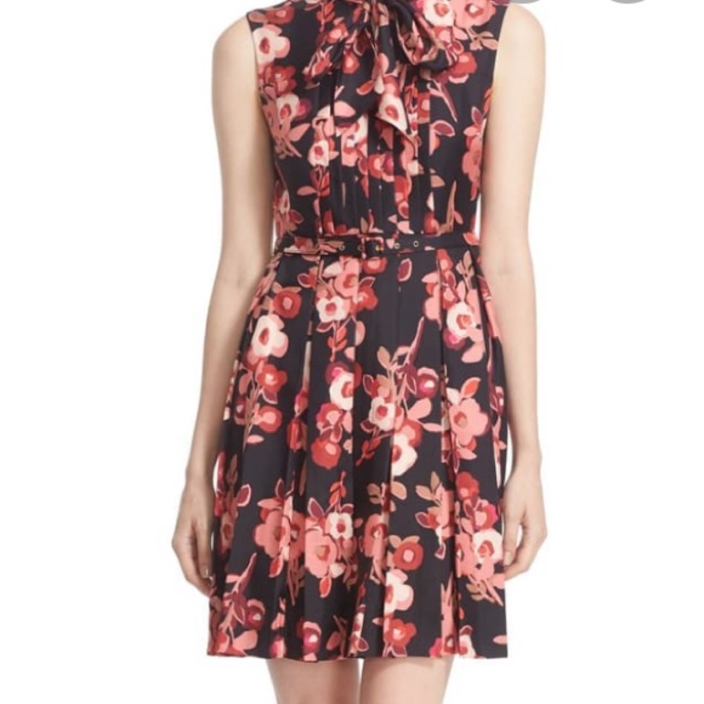 Kate Spade Pleated Dress 100% Silk